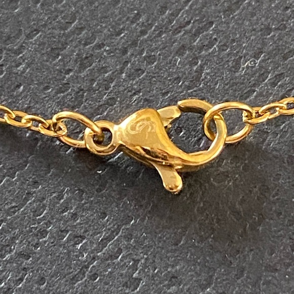 SAVVY CIE JEWELS 14K Gold Plated Initial Necklace – Letter J - Picture 7 of 8